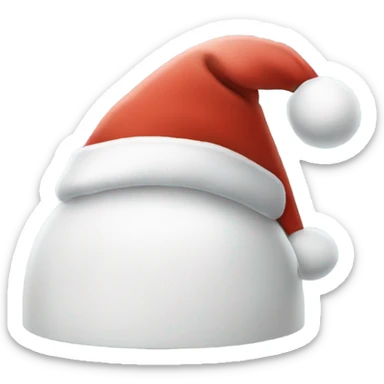 igloo xmas santa hat sticker