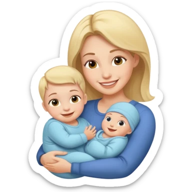 mother with baby sticker