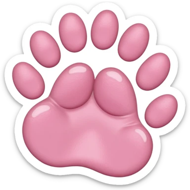 Cat paw with six toes sticker