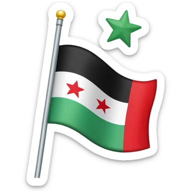 Syria flag sticker