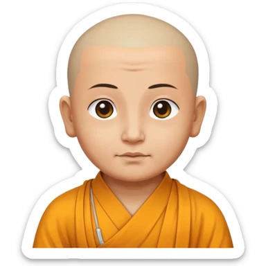 Buddha monk in meditation  sticker
