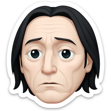 sad Severus Snape with tears sticker