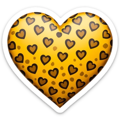 قلب پلنگی sticker