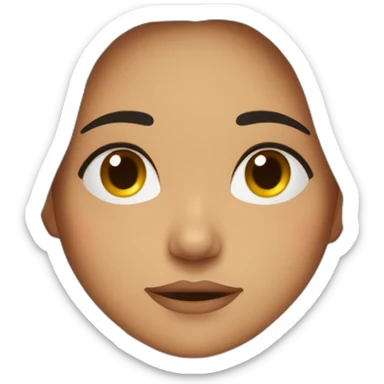 Tired brune girl sticker