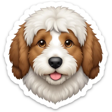 Bernedoodle light brown nose sticker