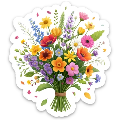 flowers sticker