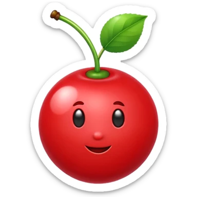 A cute Cherry that is a  bomb sticker