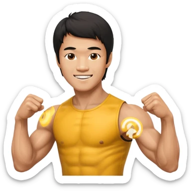 Bruce lee sticker