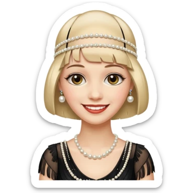 gatsby woman sticker
