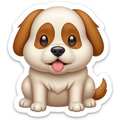 Dog pooping  sticker