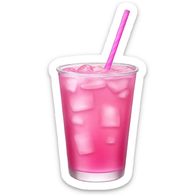 A pink drink sticker