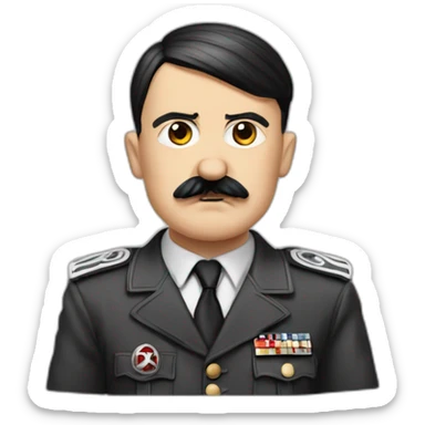 Adolf Hitler avec croix nazi sticker