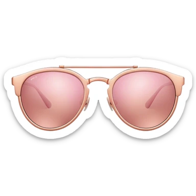 Rose gold sunglasses sticker