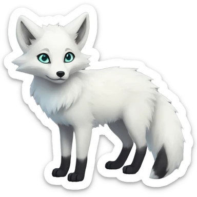 Arctic-Fox-Umbreon-hybrid full body sticker