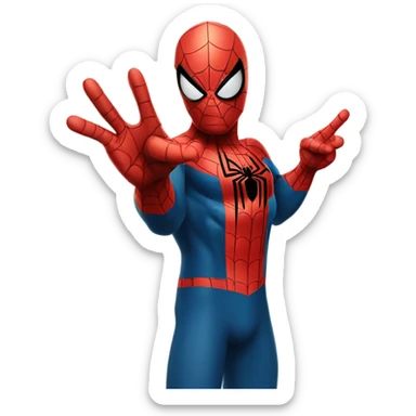 Spider-Man with an A-OK sticker