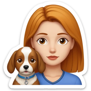 Julia żugaj and dog sticker