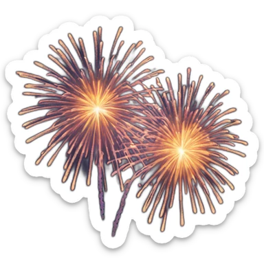 Fuegos artificiales sticker