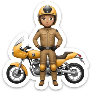 motorcycle human with helmet full body sticker