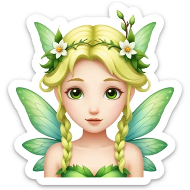 Spring fairy sticker