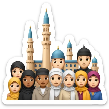 iOS emoji representing Hamtramck incorporating diversity and recognizable city feature sticker