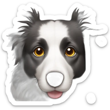 Border collie dog sticker
