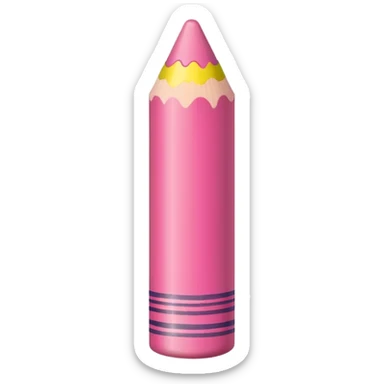 Pink crayola crayon 🖍️  sticker