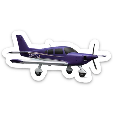 Piper PA-28 Aircraft sticker