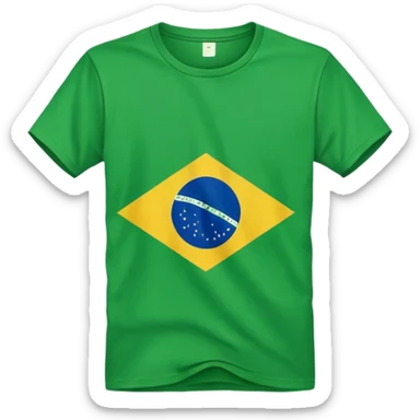 polera brasil verde bandera sticker