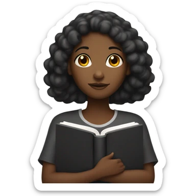 black girl with bible sticker