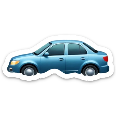 showing a flood disaster scene with strong water waves overflowing streets, partially submerged houses and cars, dark cloudy sky sticker