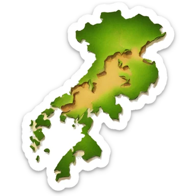 map paper of vietnam sticker