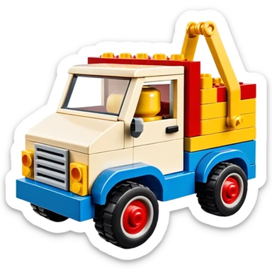 Legos in truck sticker