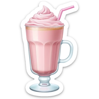 pink iced latte sticker