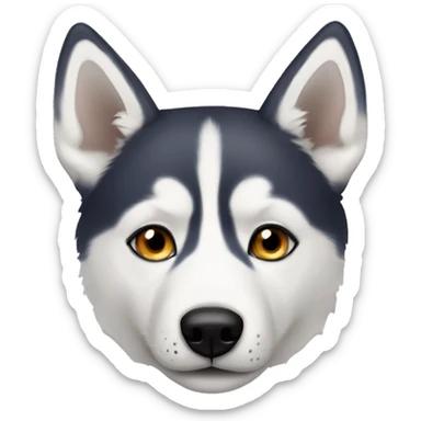 Husky with heterochromia sticker