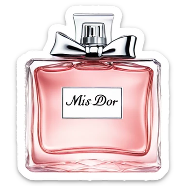 Miss dior perfume sticker