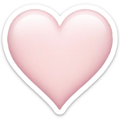 Pale pink heart sticker