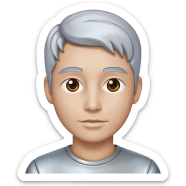 A portrait cast with tin sticker