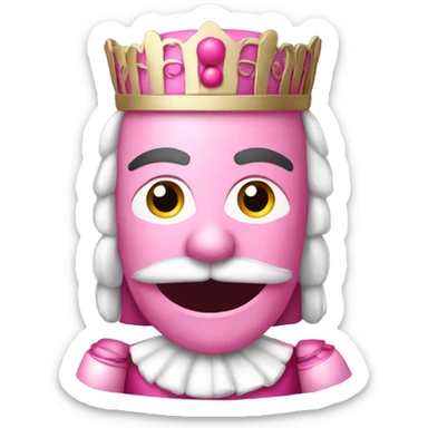 Pink nutcracker sticker