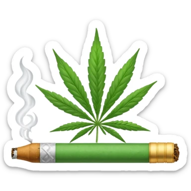 Marijuana cigarette sticker