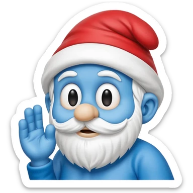 papa smurf  sticker