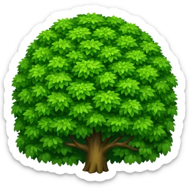 create a dnd style dense_bush.png using 48x48 pixels size sticker