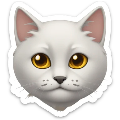 gato feo sticker