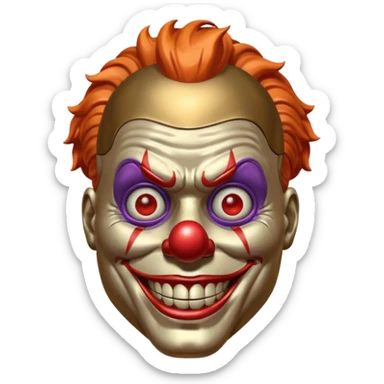 iron mike, the absurd clown ai clanker not unlike the terminator but funny and likeable sticker
