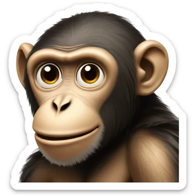 monkeys monkeys on the crawl who is the dumbest of them all? sticker