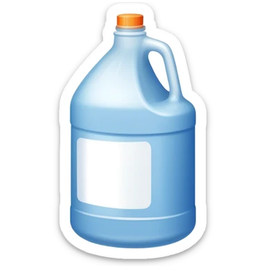 Gallon of bleach sticker