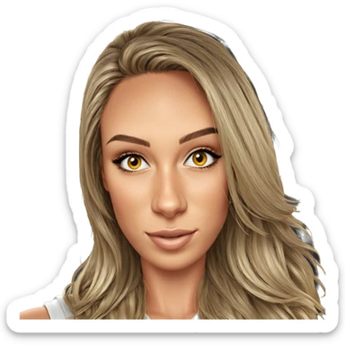 smiling girl in car interior sticker