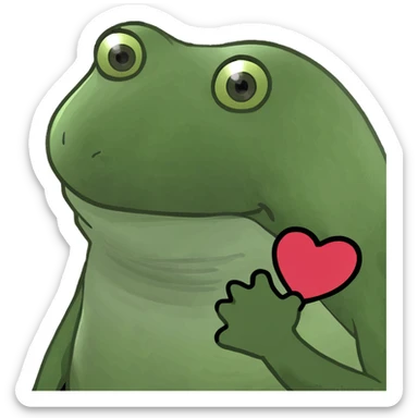 A heart with purple and pink sticker