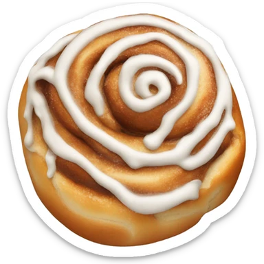 Icing cinnamon bun  sticker
