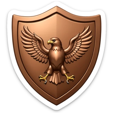 Hawk shield emblem sticker