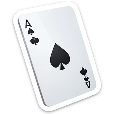 ace card going into a hole sticker